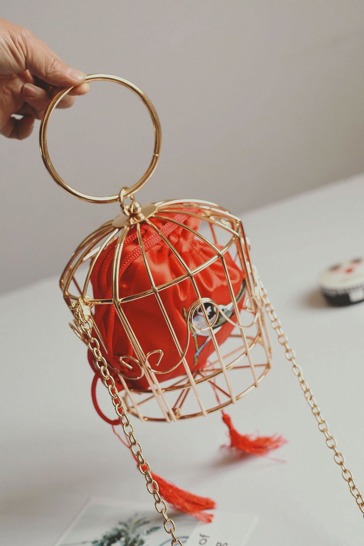 Handbag Birdcage Shoulder Bag Image 4