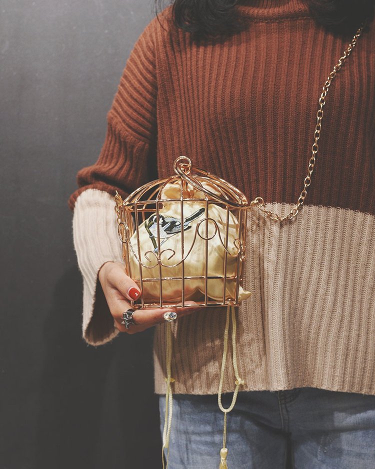 Handbag Birdcage Shoulder Bag Image 1