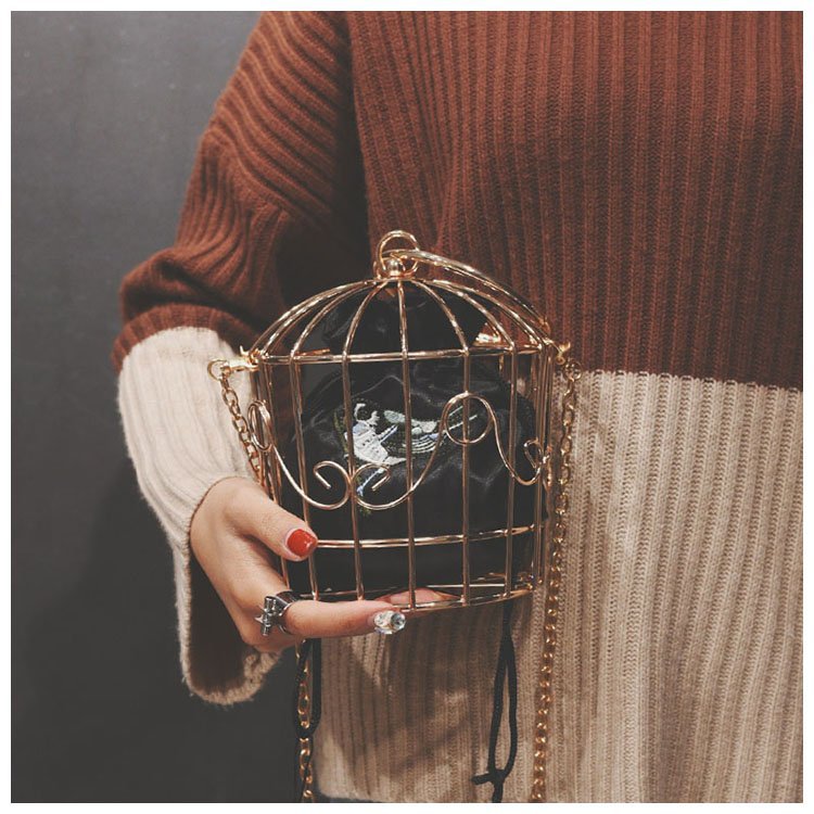 Handbag Birdcage Shoulder Bag Image 9