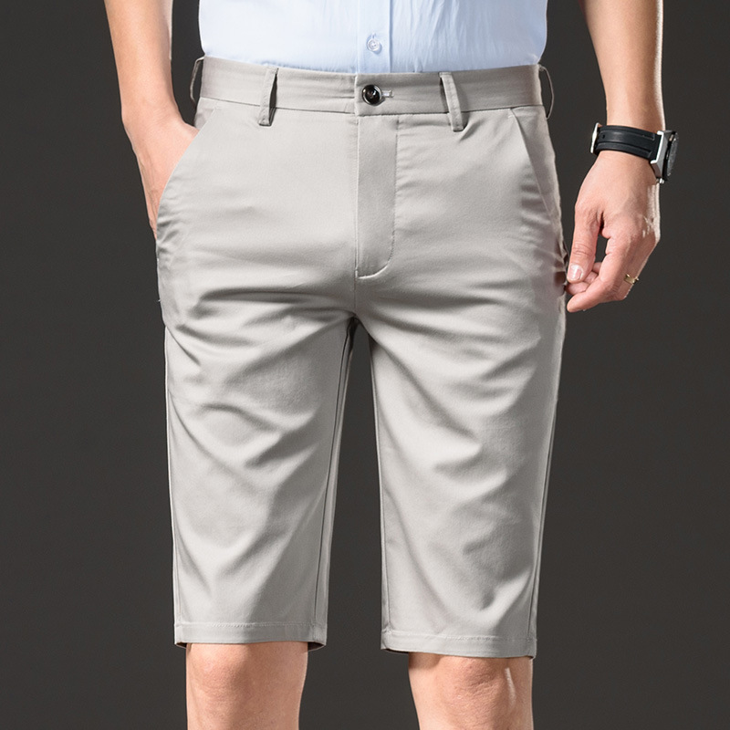 Men's Thin Straight-leg Cotton Pants - Close Up