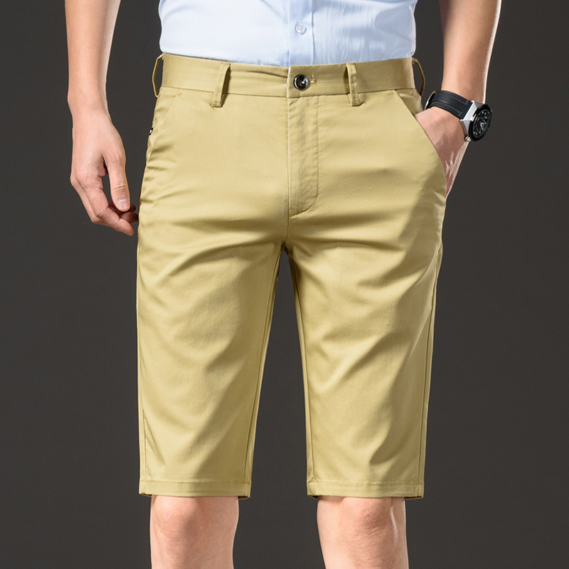 Men's Thin Straight-leg Cotton Pants - Side View