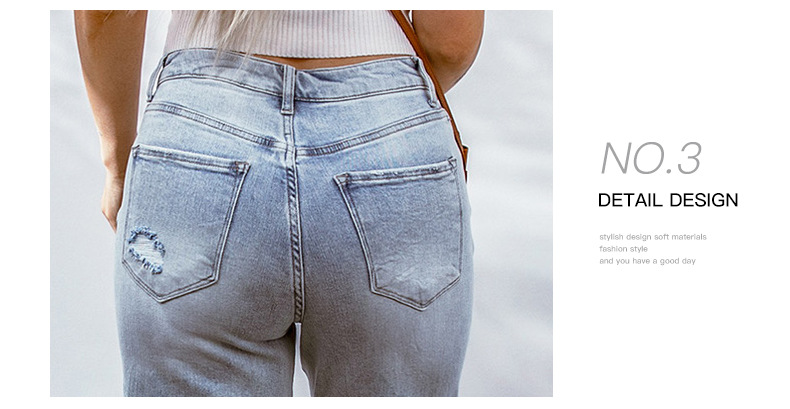 Ripped Hollow-out Wide-leg Cropped Pants