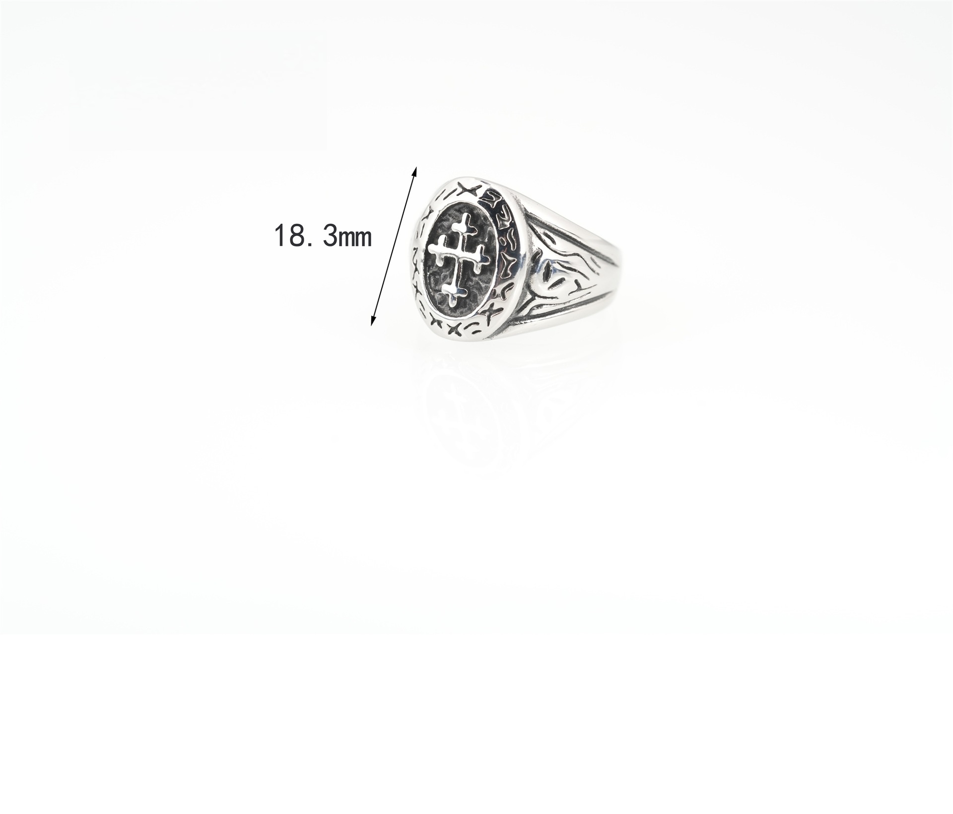 Fashion Brand Hip Hop Cool Retro Titanium Steel Ring
