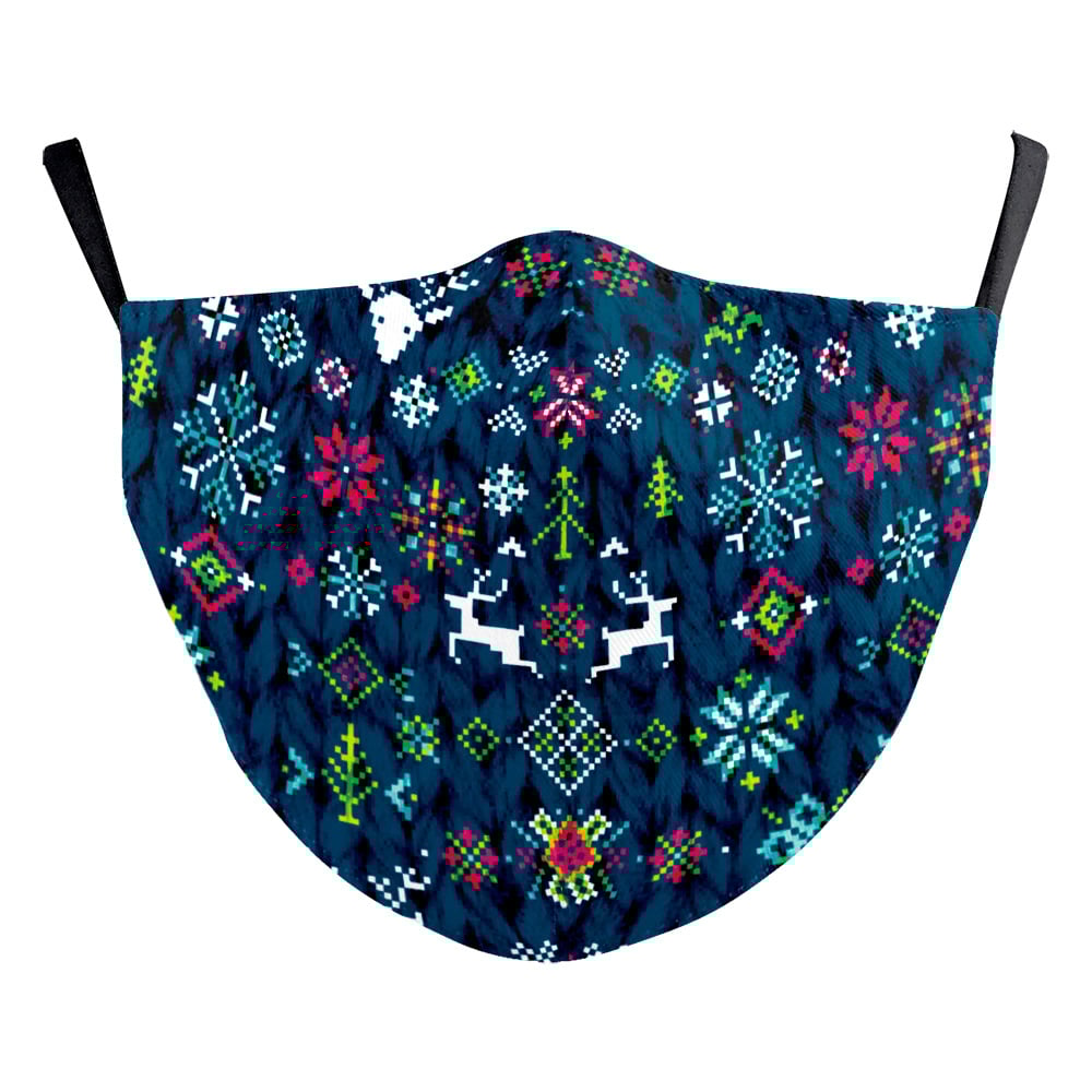 Christmas Green Fur Mask 5