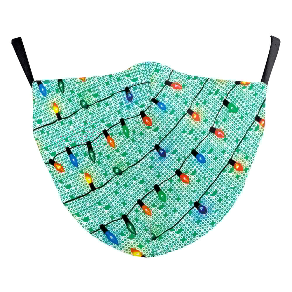 Christmas Green Fur Mask 6