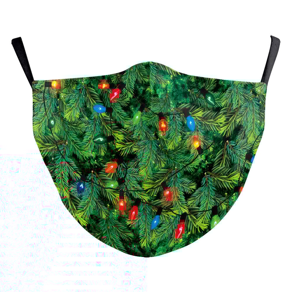 Christmas Green Fur Mask 7