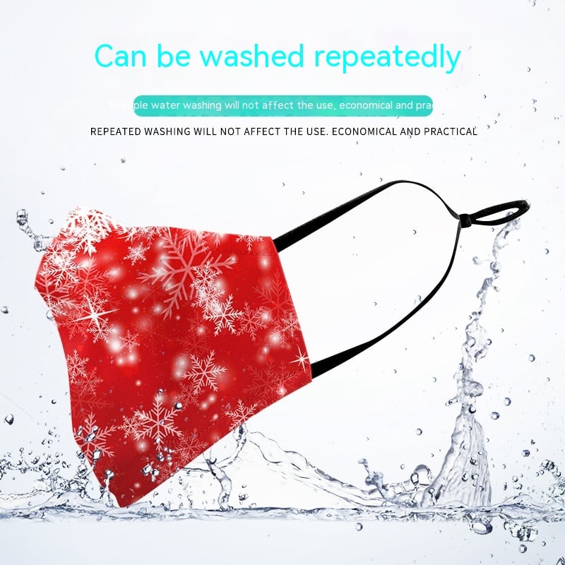 Christmas Green Fur Mask 3