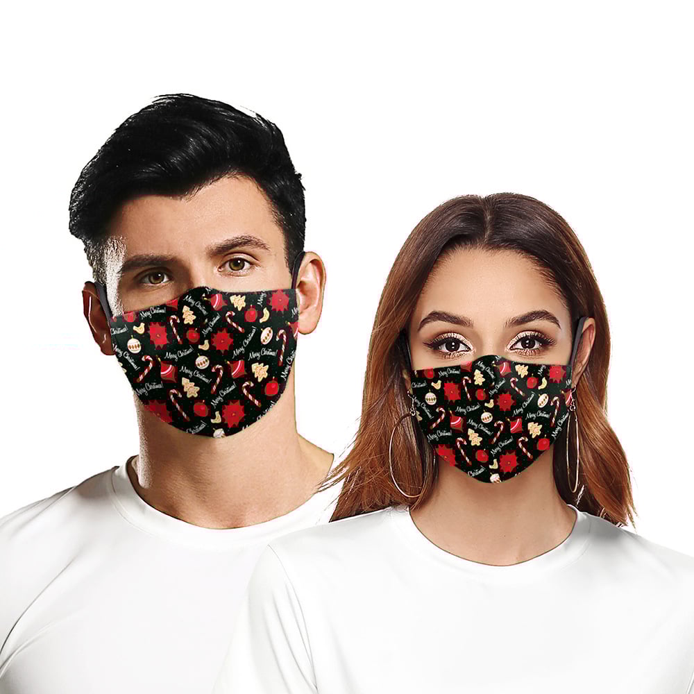 Christmas Green Fur Mask 1