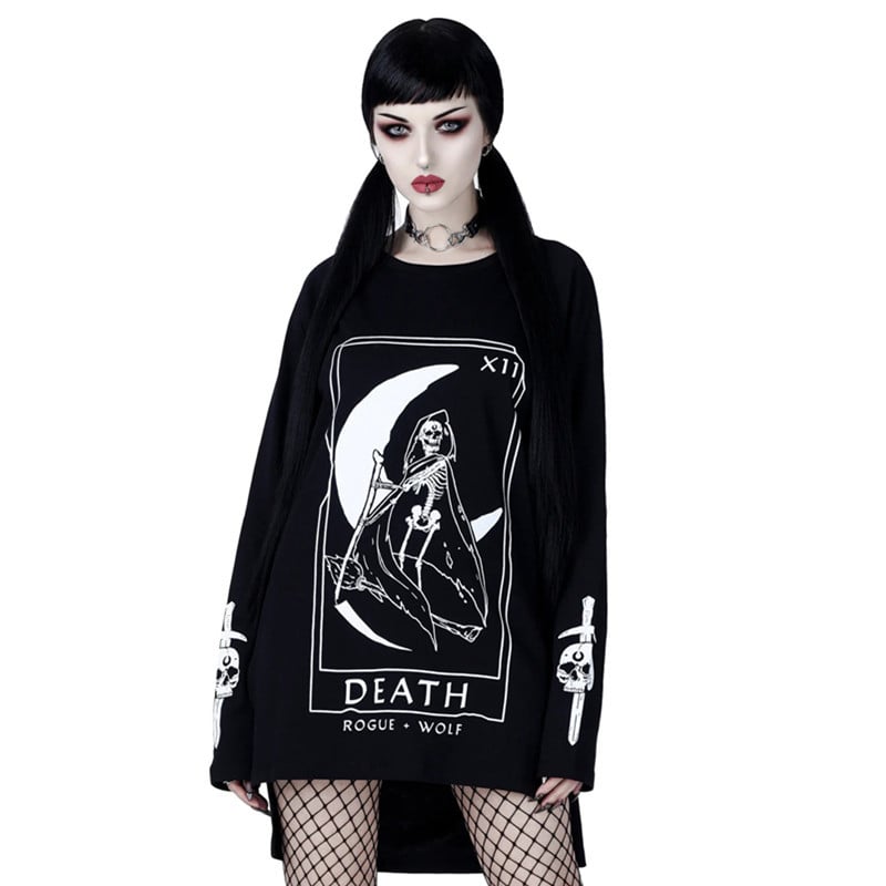 Gothic Dark Moon Sweater Back View