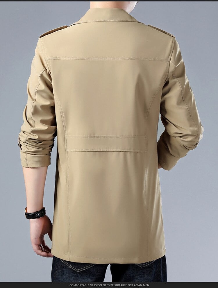 Spring and Autumn Men's Trench Coat 2