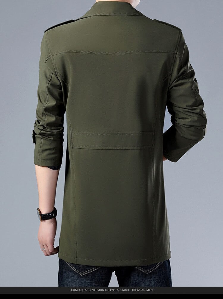 Spring and Autumn Men's Trench Coat 11