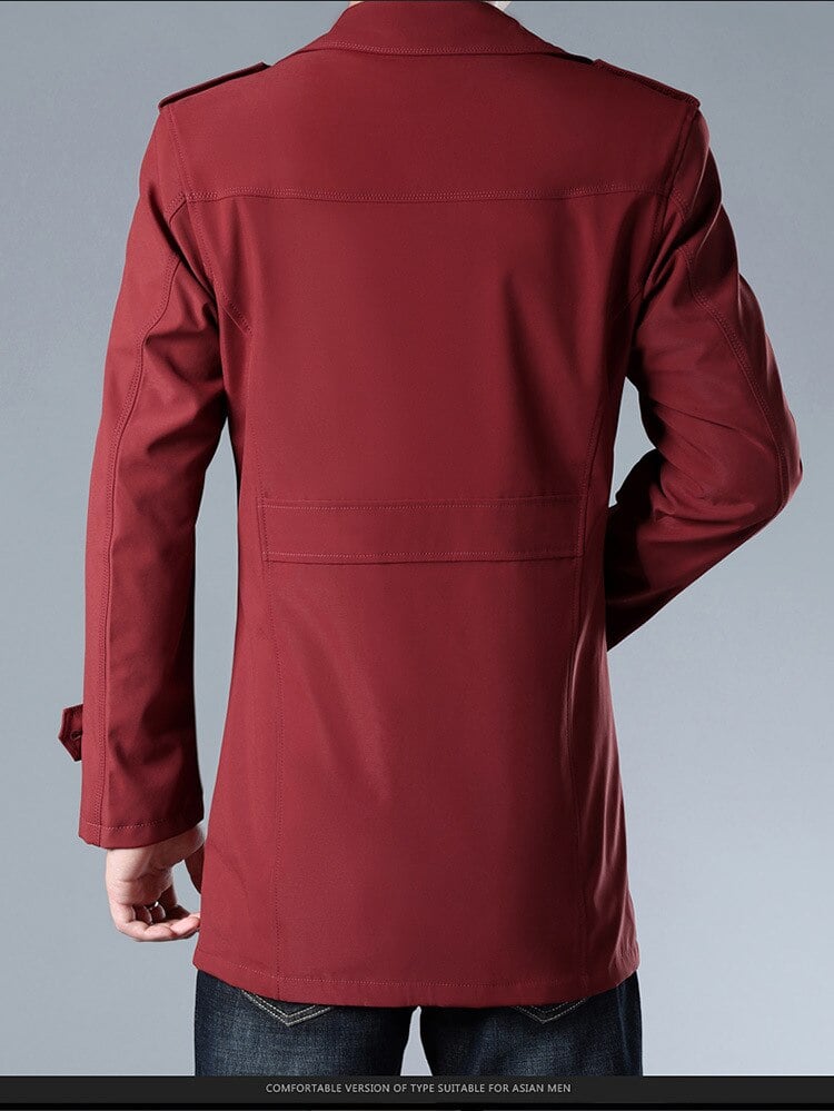 Spring and Autumn Men's Trench Coat 9
