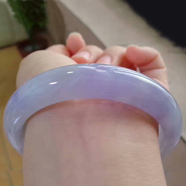 Ice Waxy Kinds Violet Jade Bracelet 4