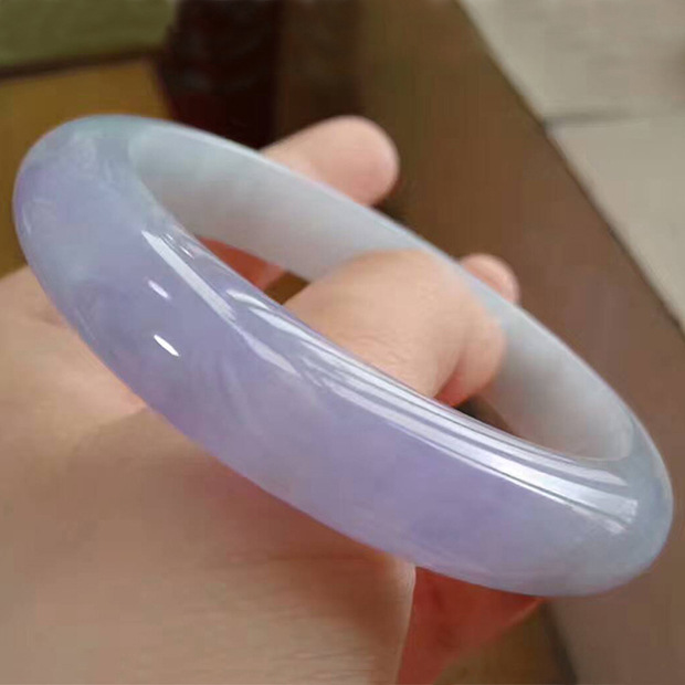 Ice Waxy Kinds Violet Jade Bracelet 2