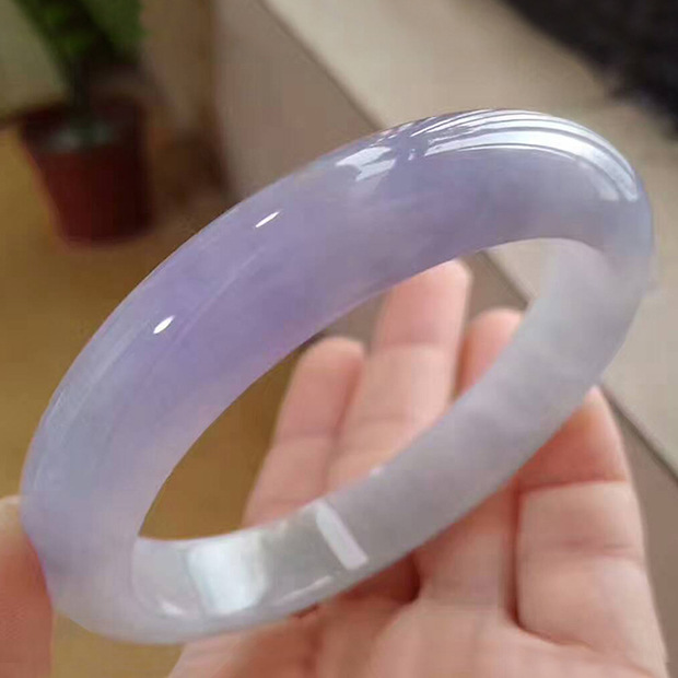 Ice Waxy Kinds Violet Jade Bracelet 5