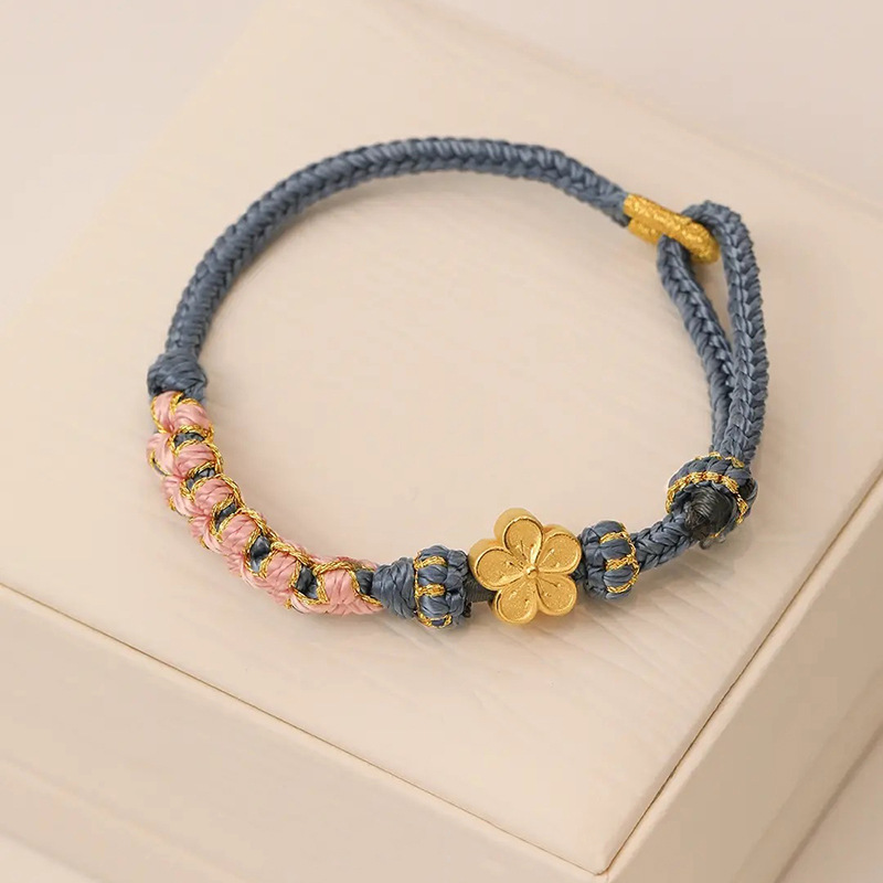 Lucky Beads Hand Weaving Bracelet Geometric Design