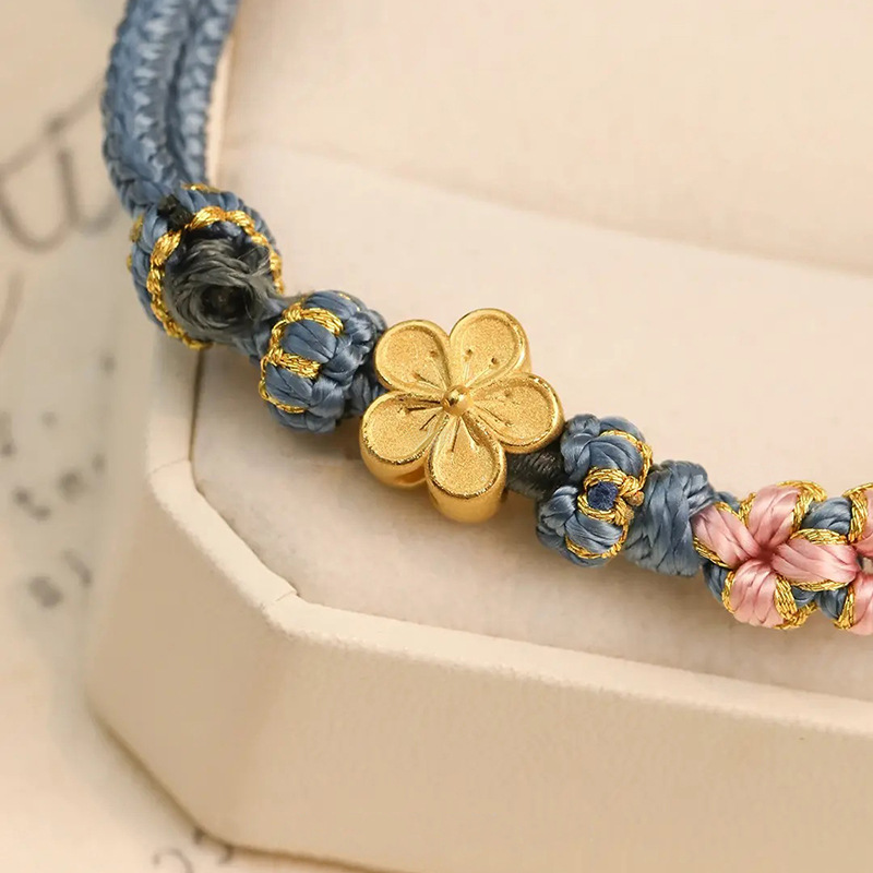 Lucky Beads Hand Weaving Bracelet Detail