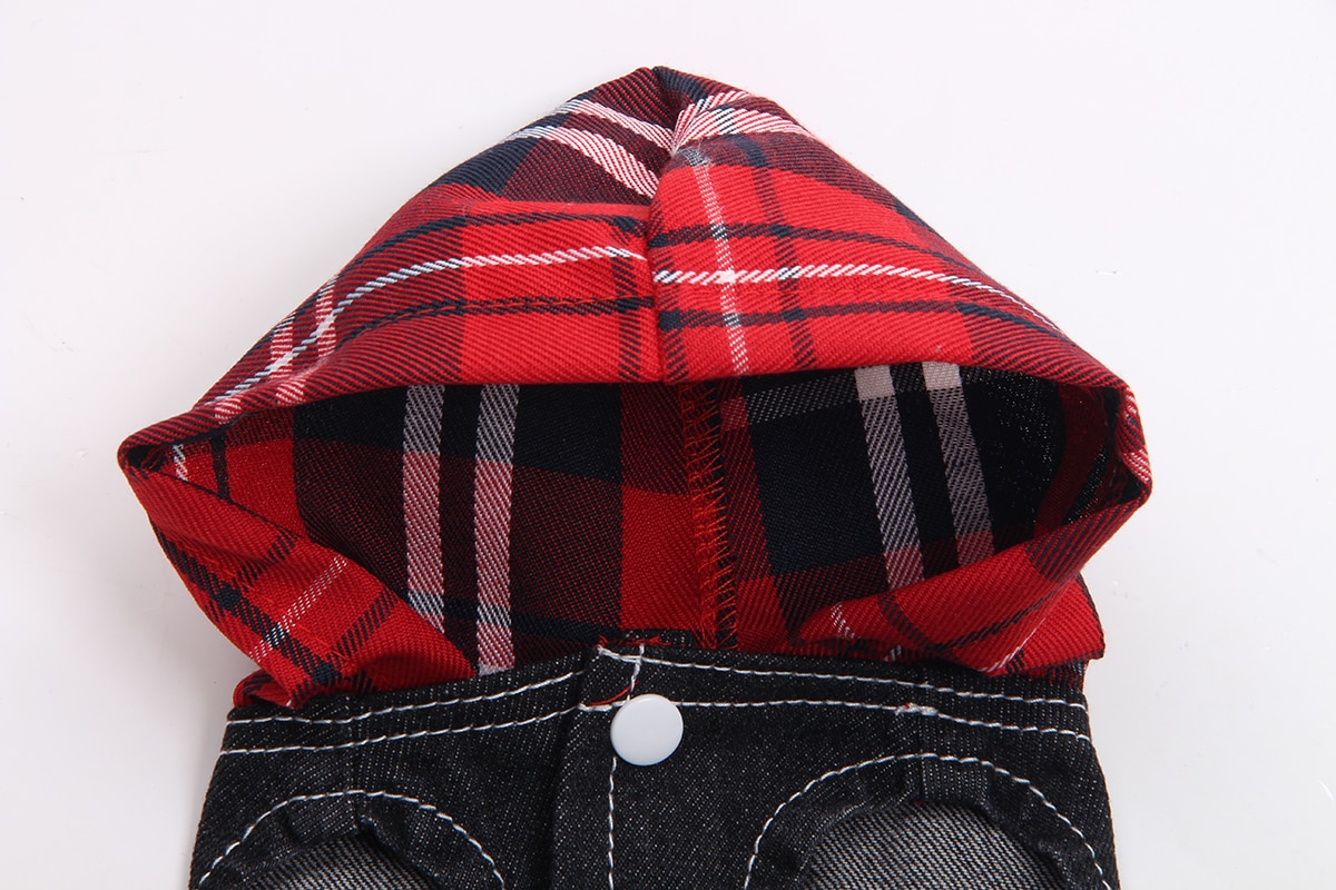 Pet Teddy Dog Denim Clothes 9