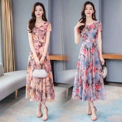 Korean Style Dress Blue