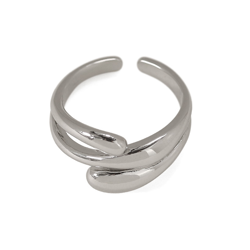 Brass White Gold Plated Ring Image 5