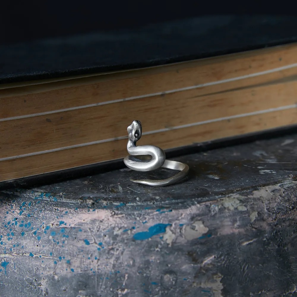 S925 Sterling Silver Distressed Ring 1