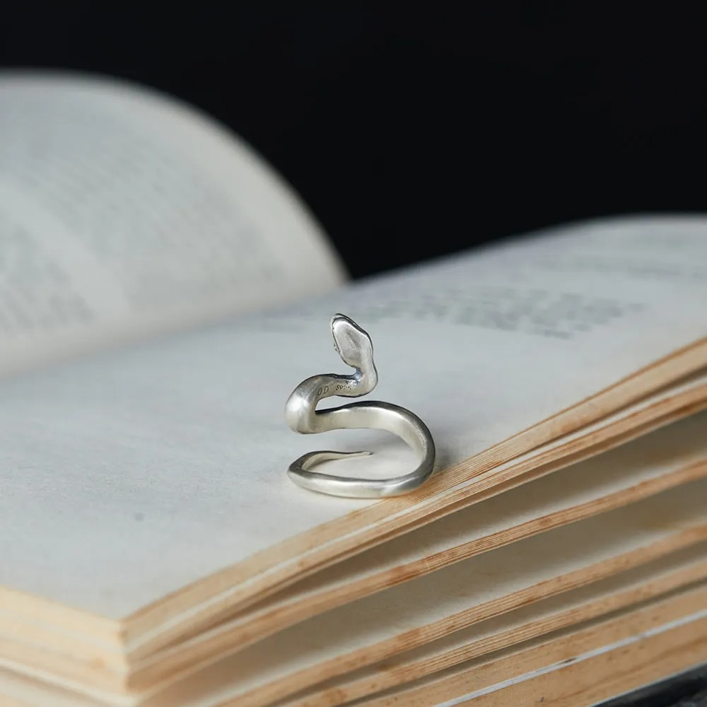 S925 Sterling Silver Distressed Ring 4