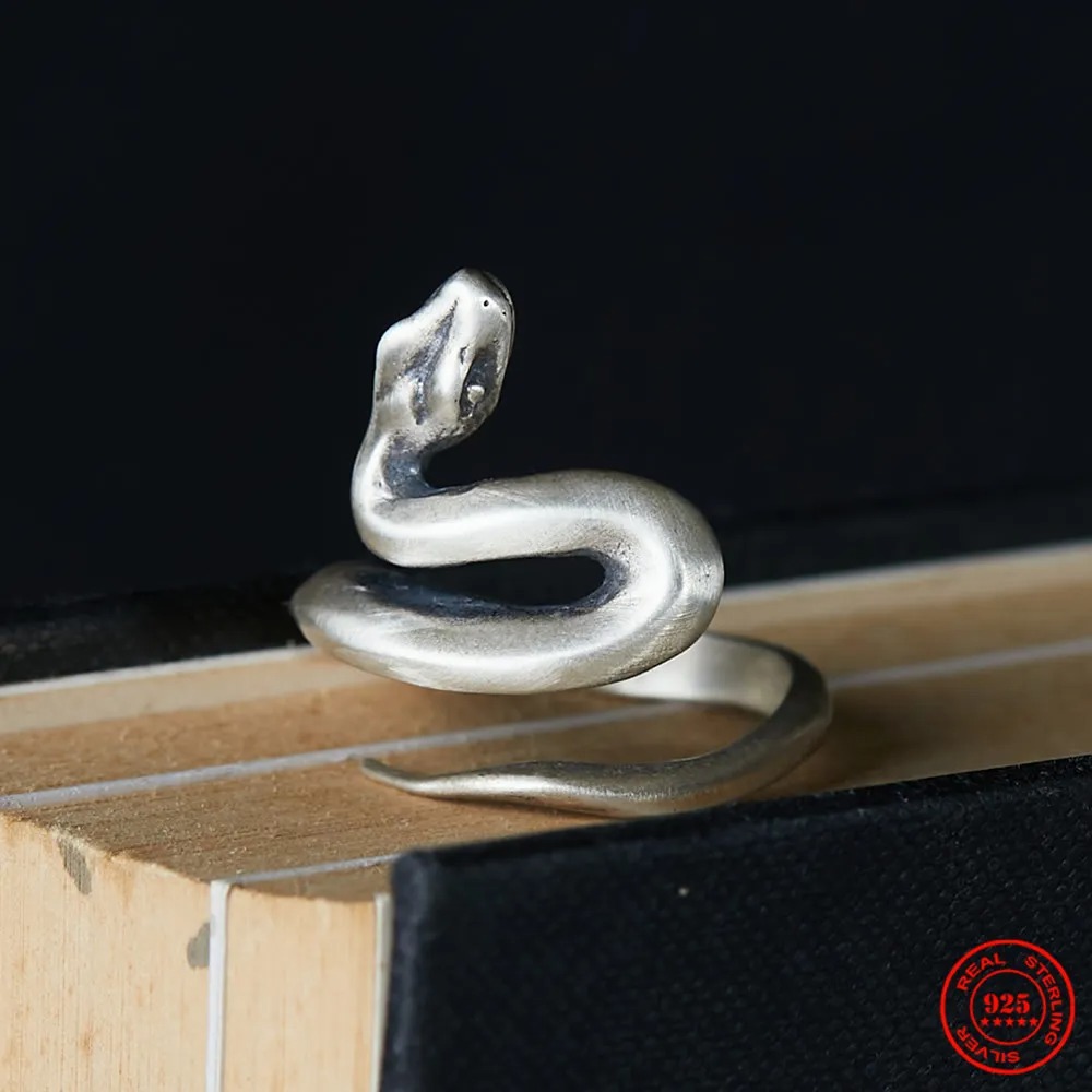 S925 Sterling Silver Distressed Ring 6