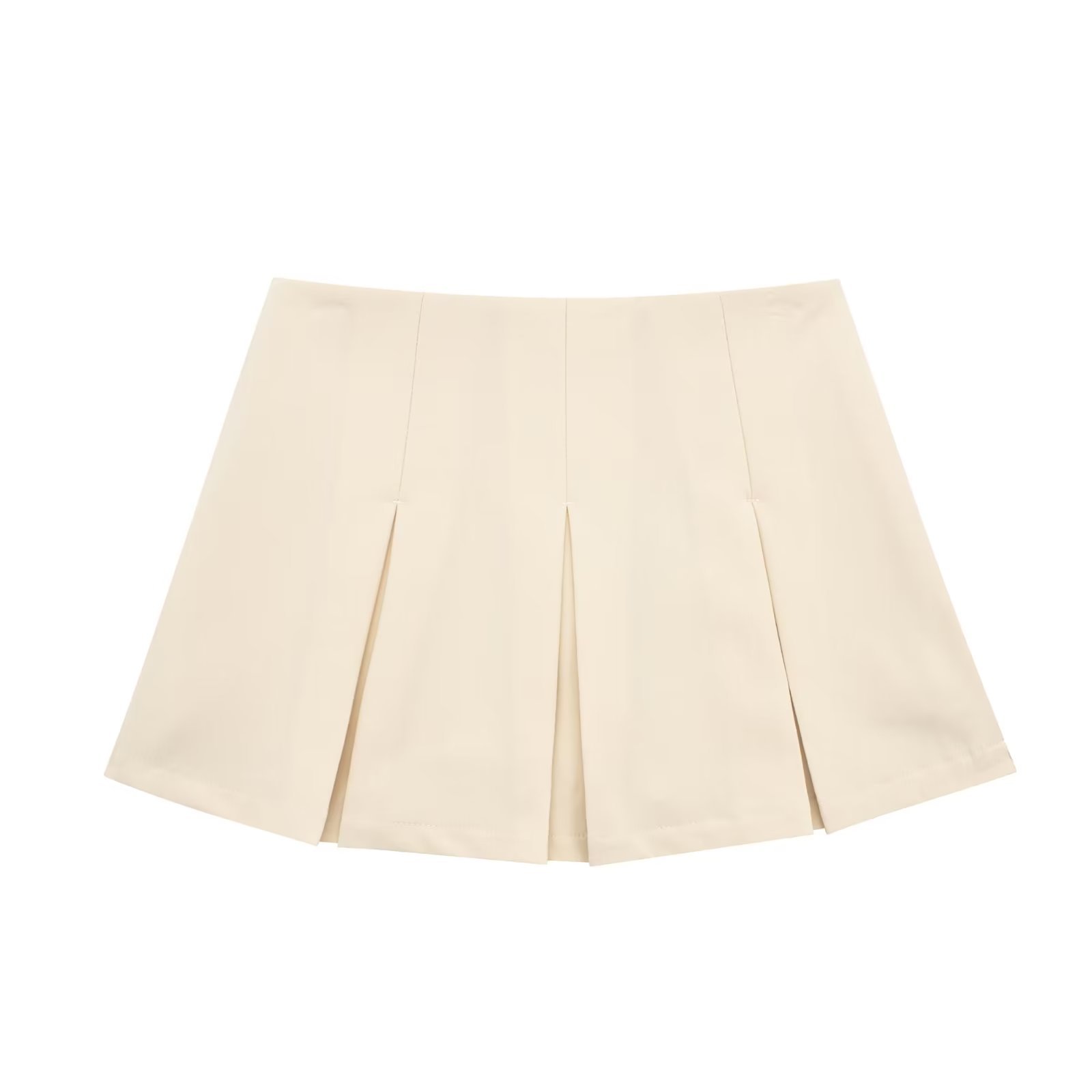 High Waist Wide Pleated Skirt Image 5