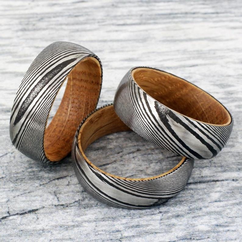 Stylish Grey Ceramic Deer Antler Men's Ring