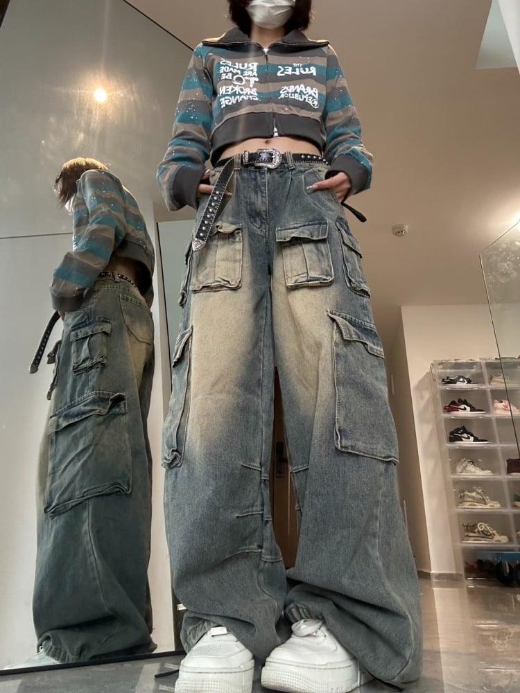 Fashionable denim jeans