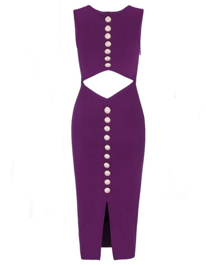 Round Neck Waist-baring Slim-fit Dress Image 5