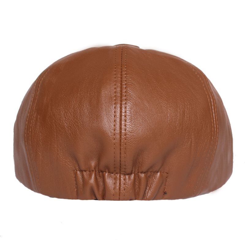 Leather Octagonal Cap Image 1