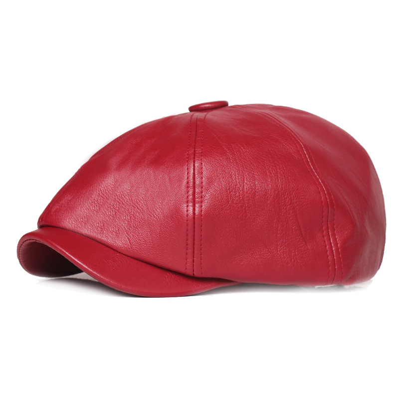 Leather Octagonal Cap Image 2