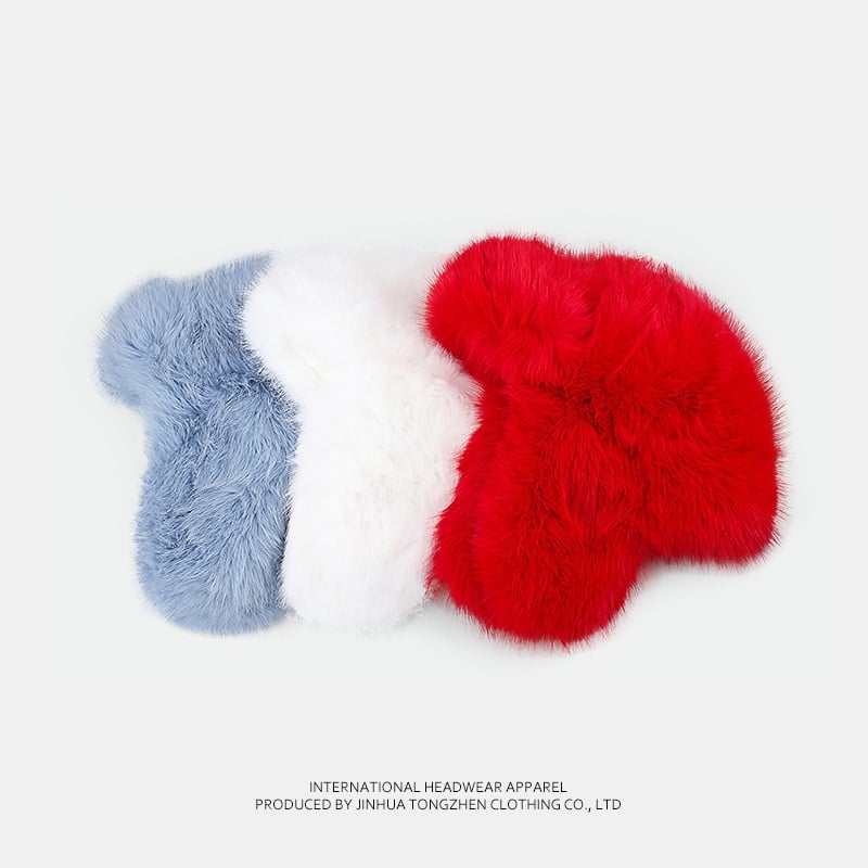Blue Velvet Ushanka Hat Image 6