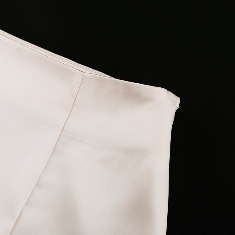 Fashion Satin High Waist Flattering Sheath Skirt Image 10