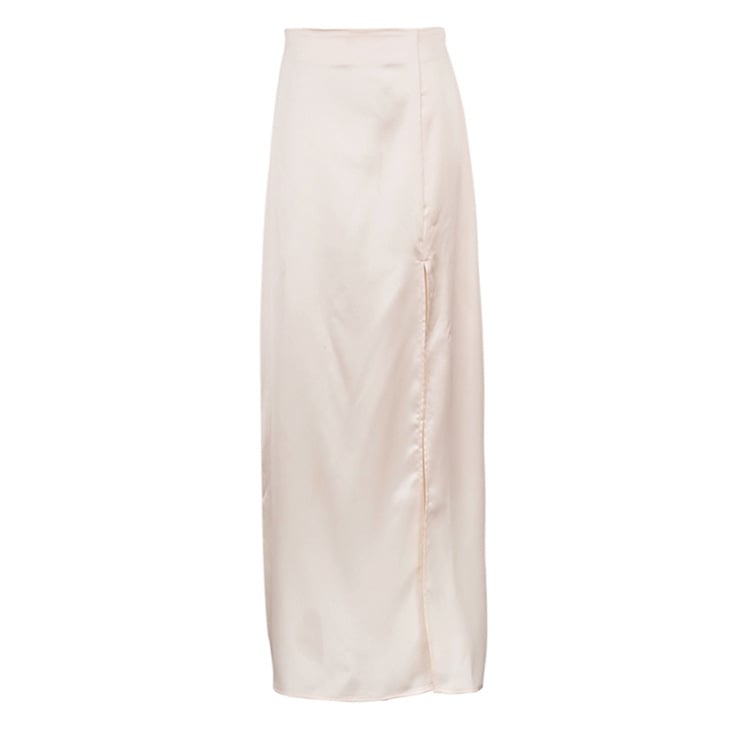 Fashion Satin High Waist Flattering Sheath Skirt Image 8