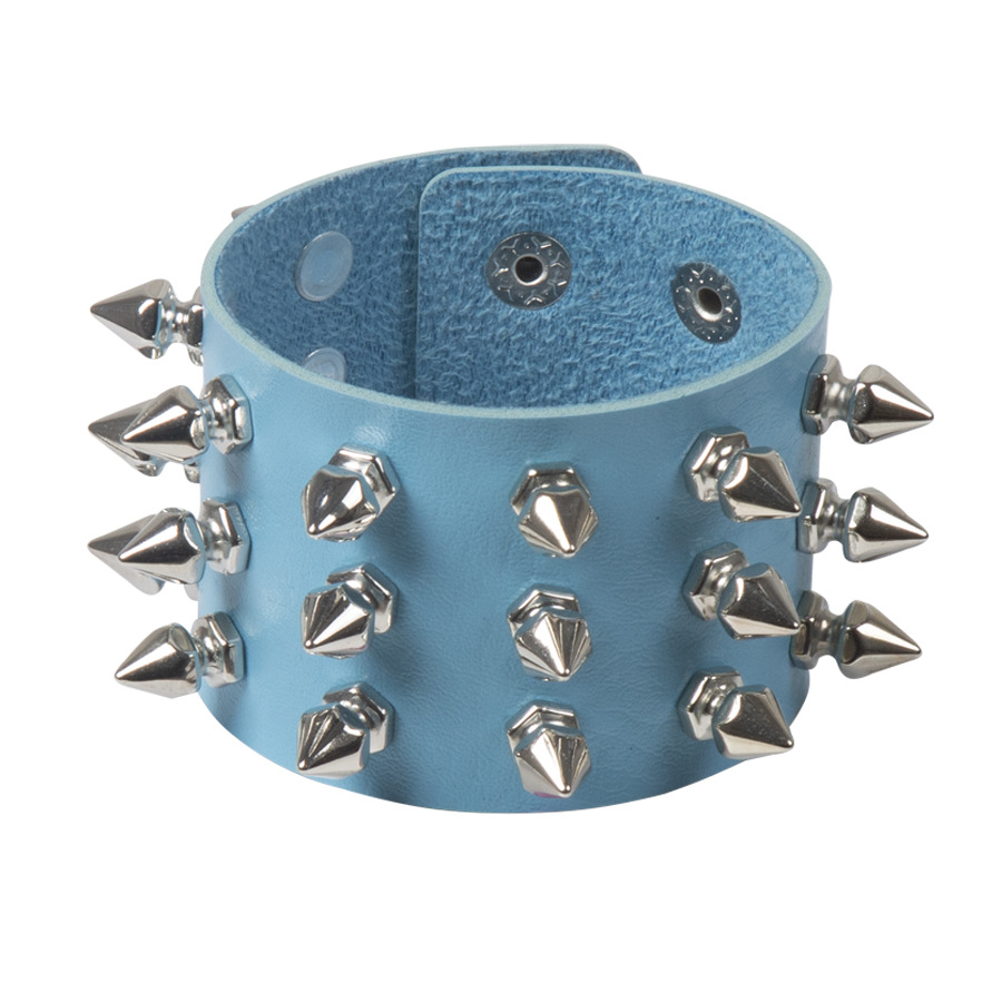 Punk Exaggerated Pointed Rivet Bracelet Image 10