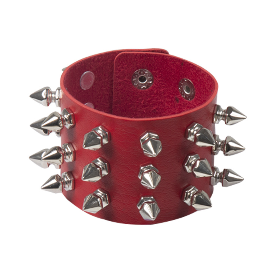Punk Exaggerated Pointed Rivet Bracelet Image 4