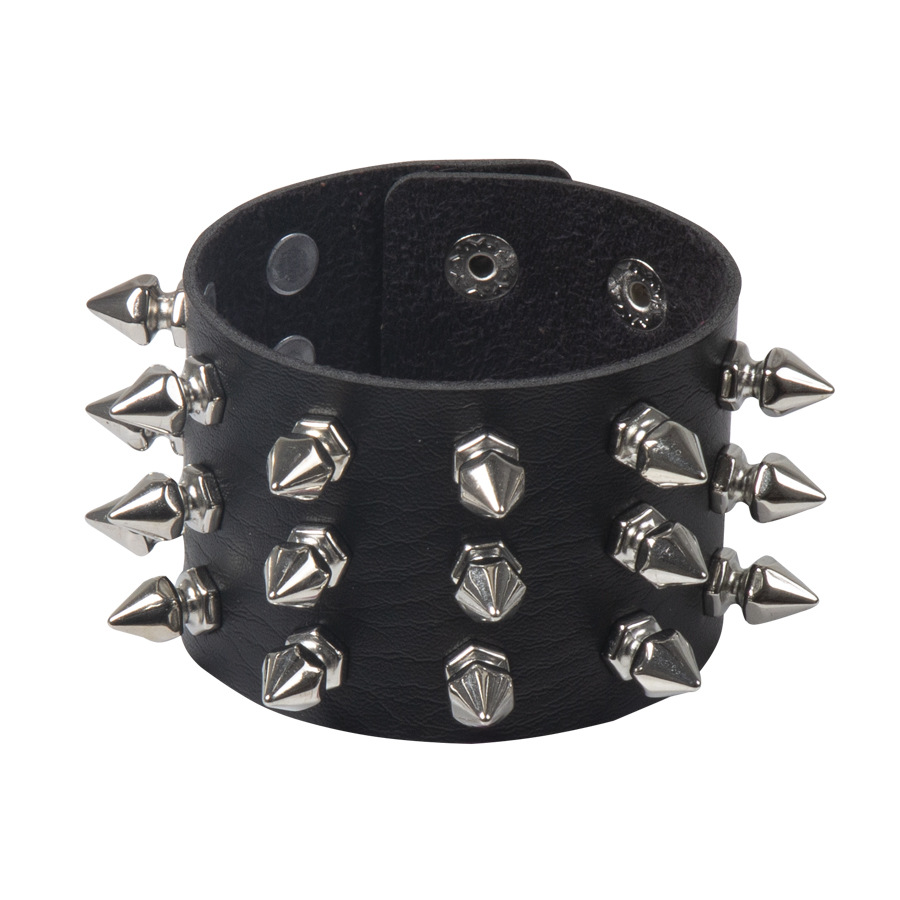Punk Exaggerated Pointed Rivet Bracelet Image 6