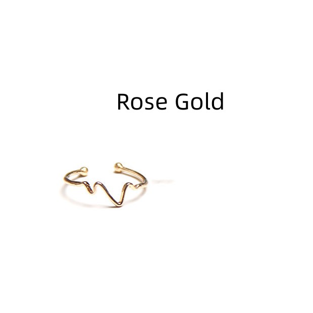 Heartbeat Ring Rose Gold