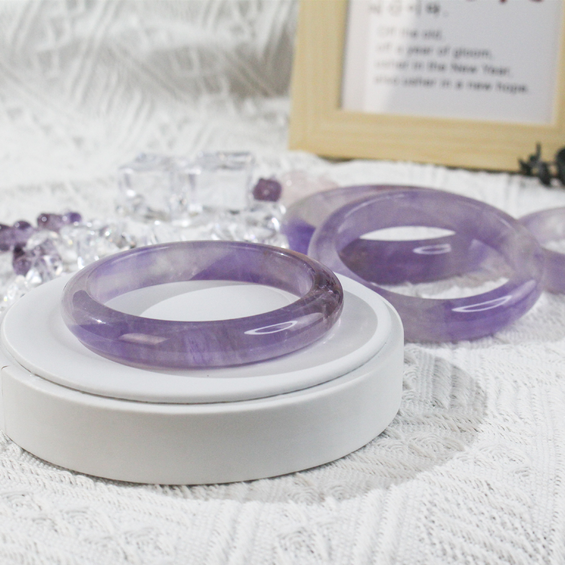 Natural Lavender Amethyst Bracelet 5