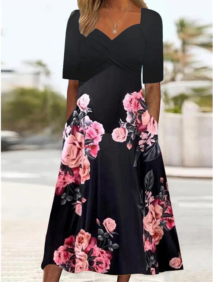 Butterfly Print Dress Image 3