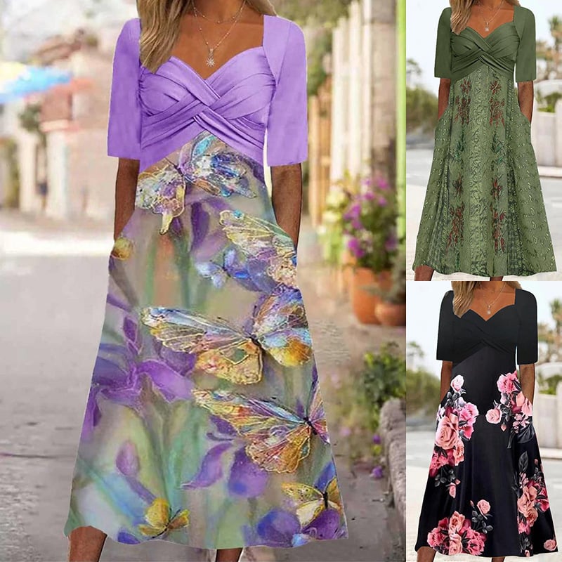 Butterfly Print Dress Image 1