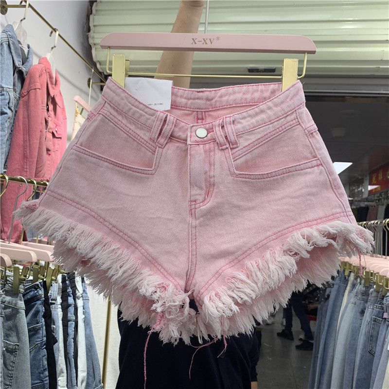 Fringed Frayed Denim Shorts 1