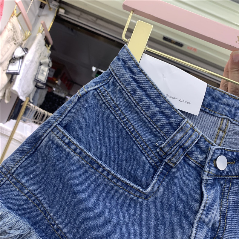 Fringed Frayed Denim Shorts 10