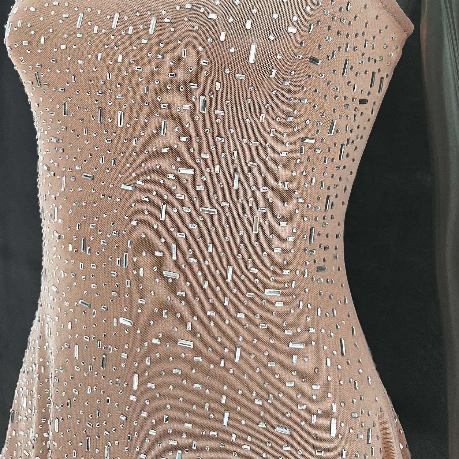 Light Diamond Sexy Suspender Mermaid Dress Gown