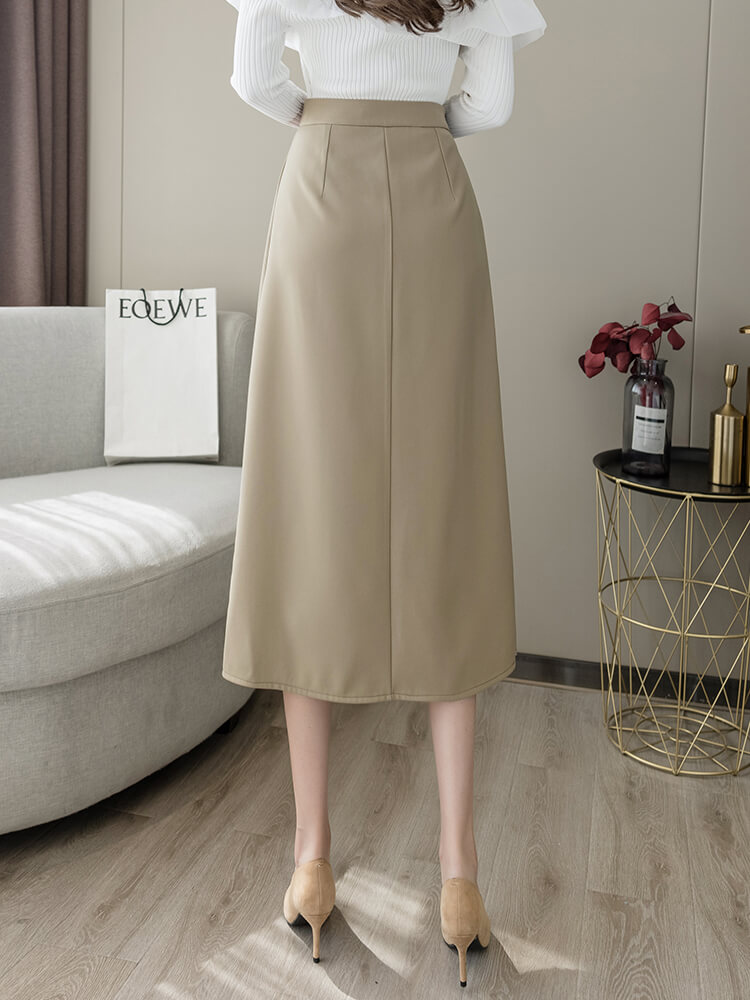 Irregular Pleated Skirt - Image 1