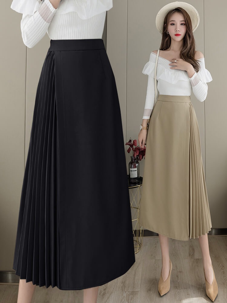 Irregular Pleated Skirt - Image 4