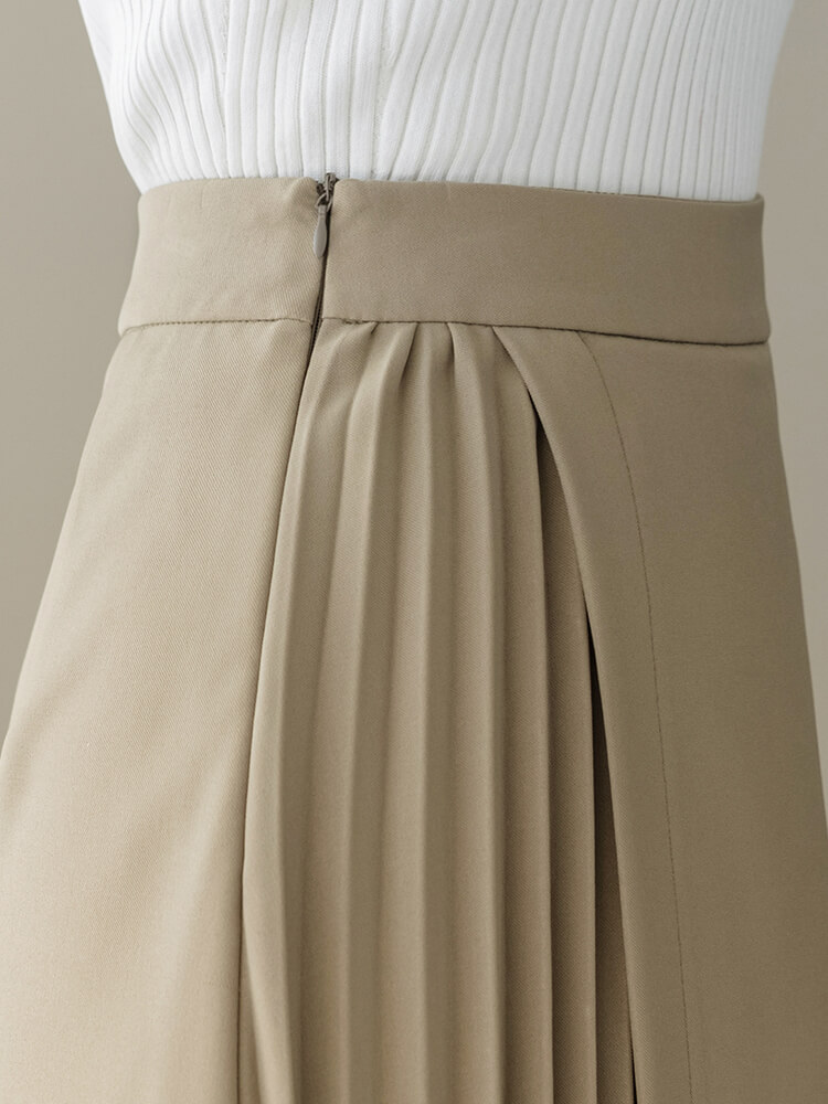 Irregular Pleated Skirt - Image 2