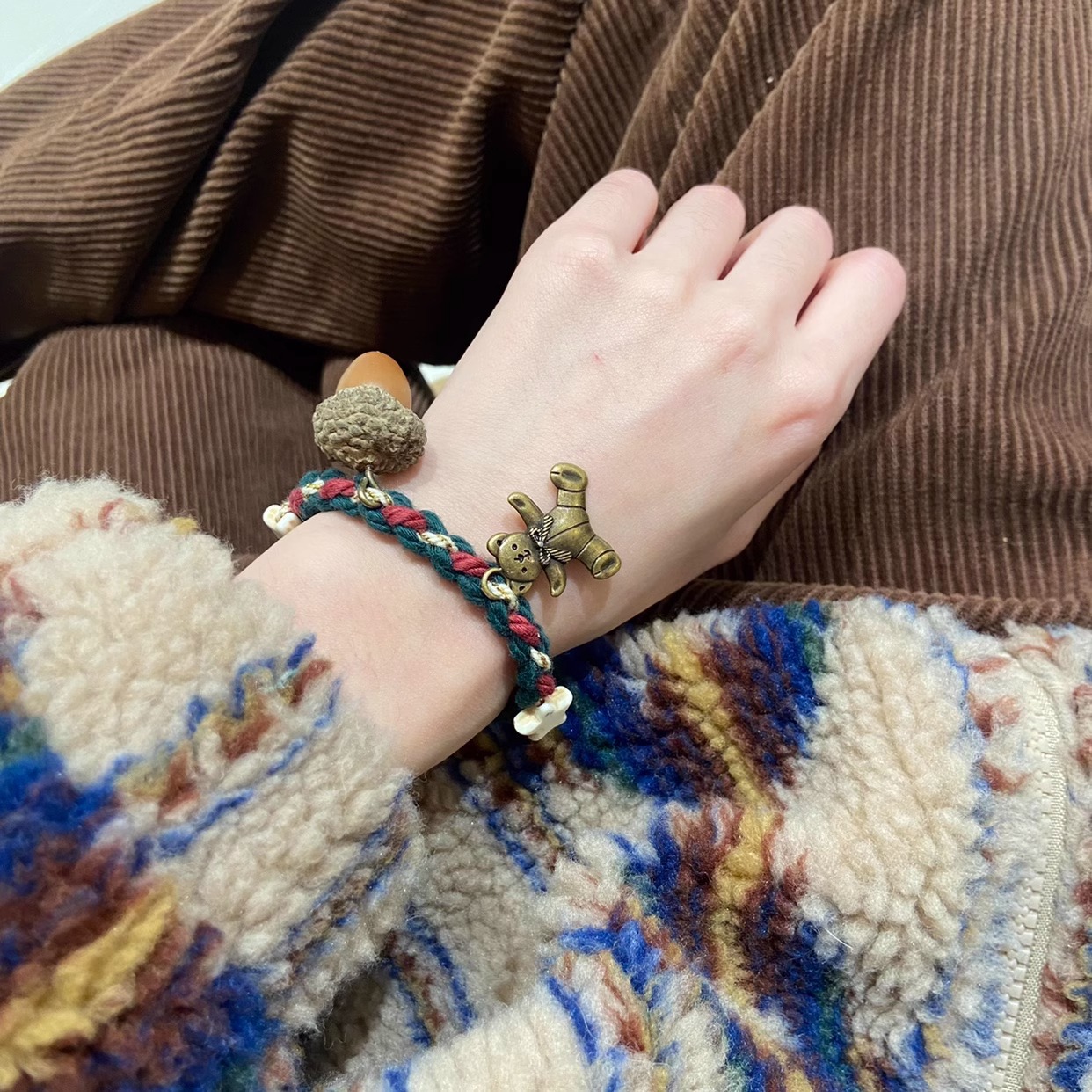 Christmas Bear Bracelet